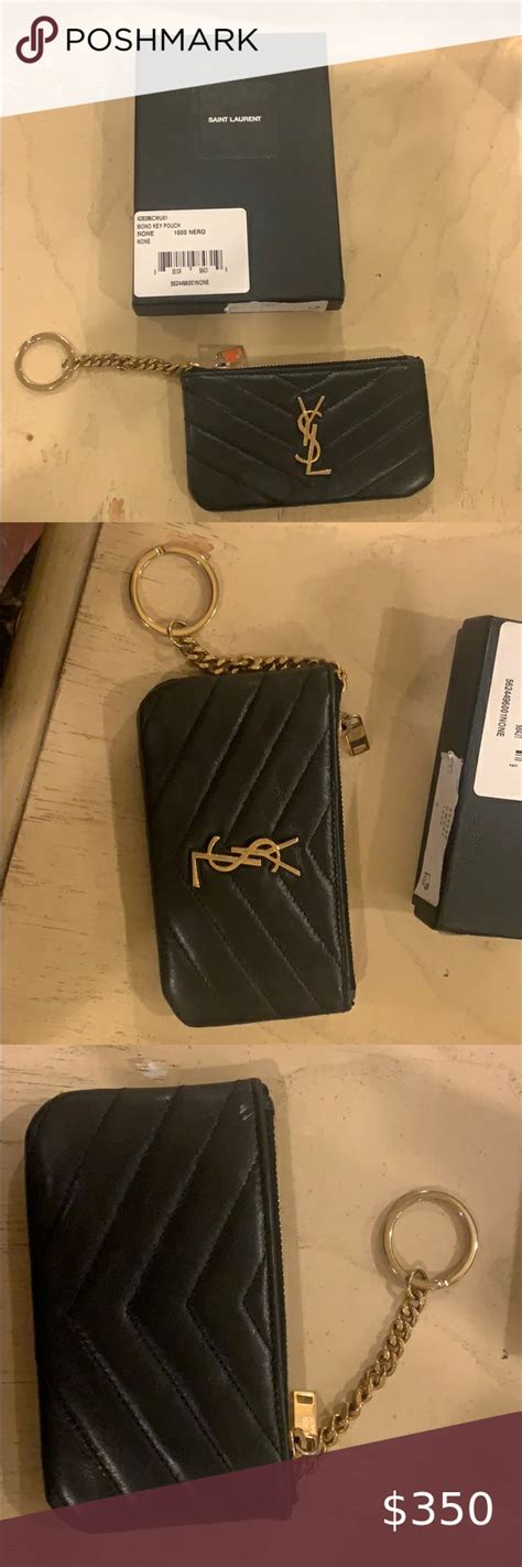 ysl wallet keychain|ysl coin purse keychain.